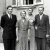 Maria Strohm with Albert, Karoline and Theodor (about 1956)